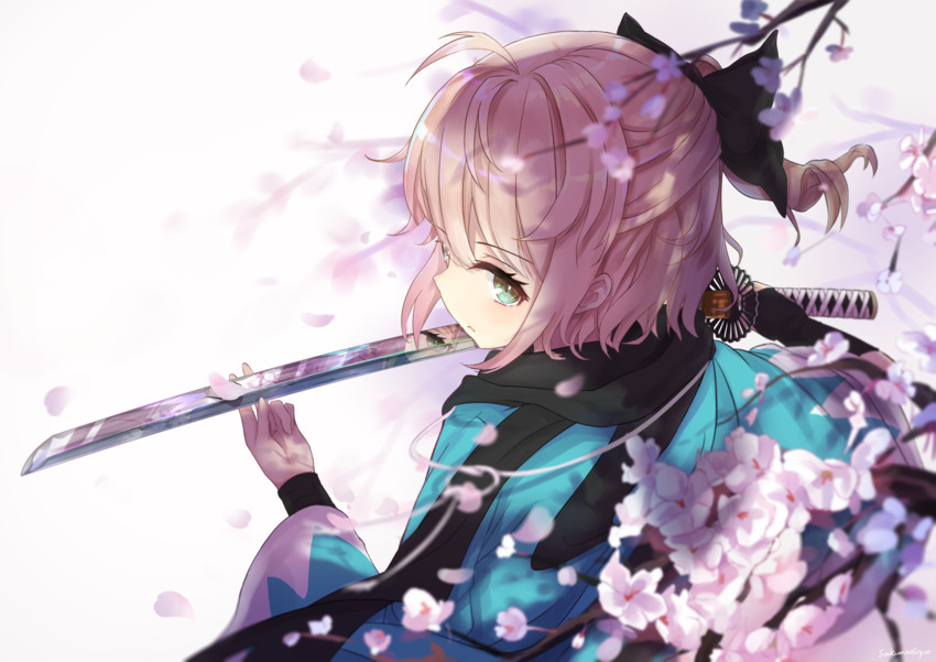 okita souji (fate and 2 more) drawn by sakurano_shiyue
