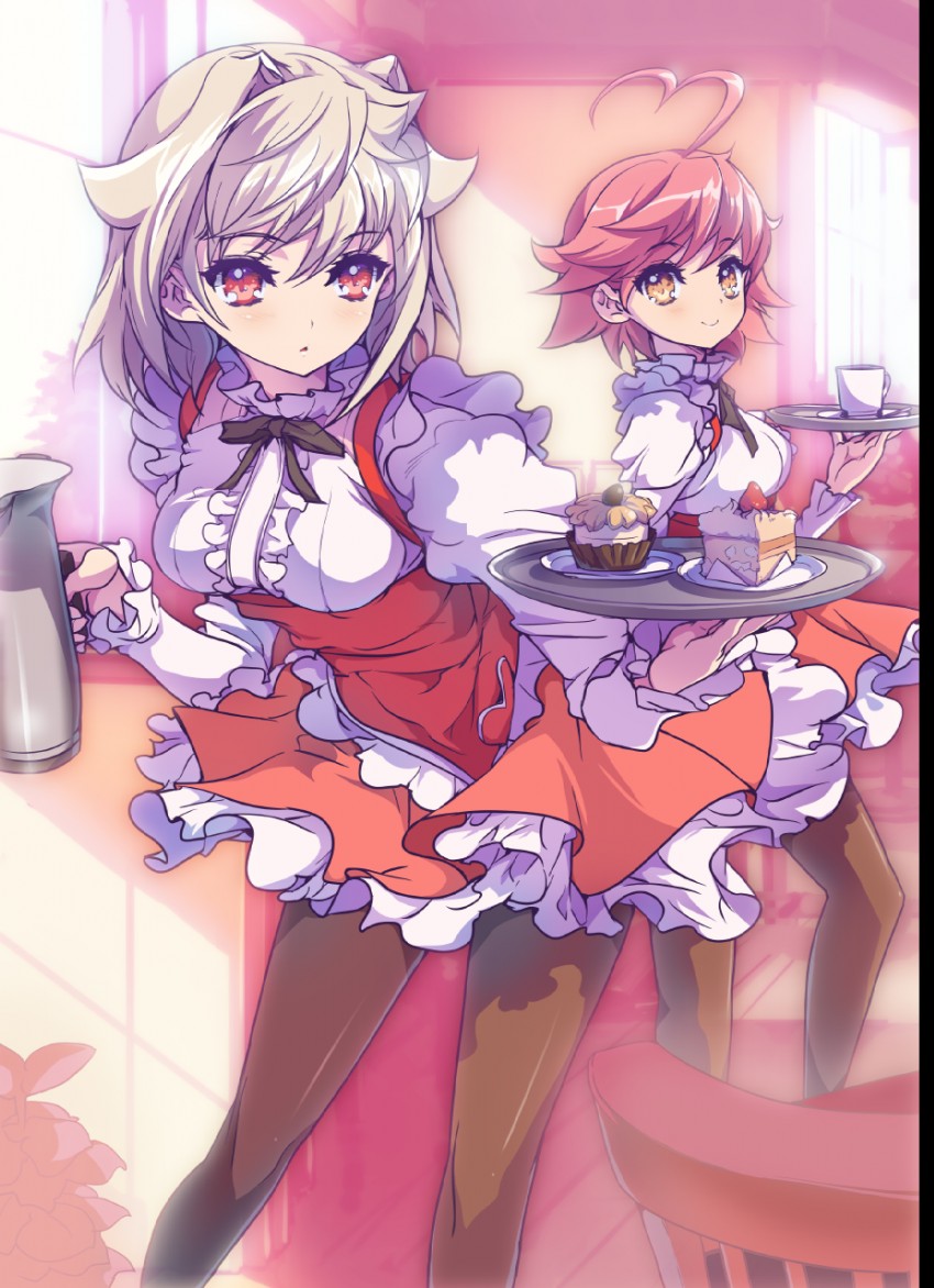 aino heart and weiss (arcana heart and 1 more) drawn by akaga_hirotaka
