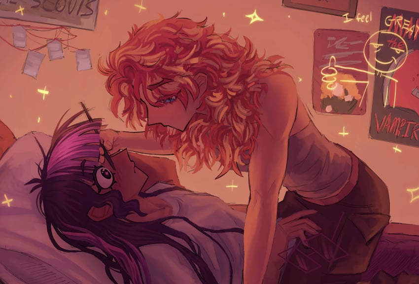 twilight sparkle, sunset shimmer, and sci-twi (my little pony and 2 more) drawn by depresed-duck