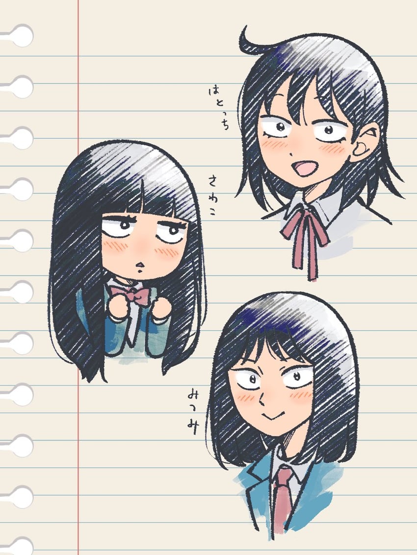 hatono chihiro, kuronuma sawako, and iwakura mitsumi (futsuu no keion-bu and 2 more) drawn by little_tap