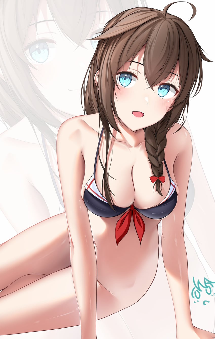 shigure and shigure kai ni (kantai collection) drawn by iwabuchi501
