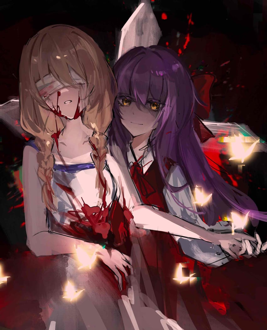 viola and ellen (majo no ie) drawn by xixing_chun