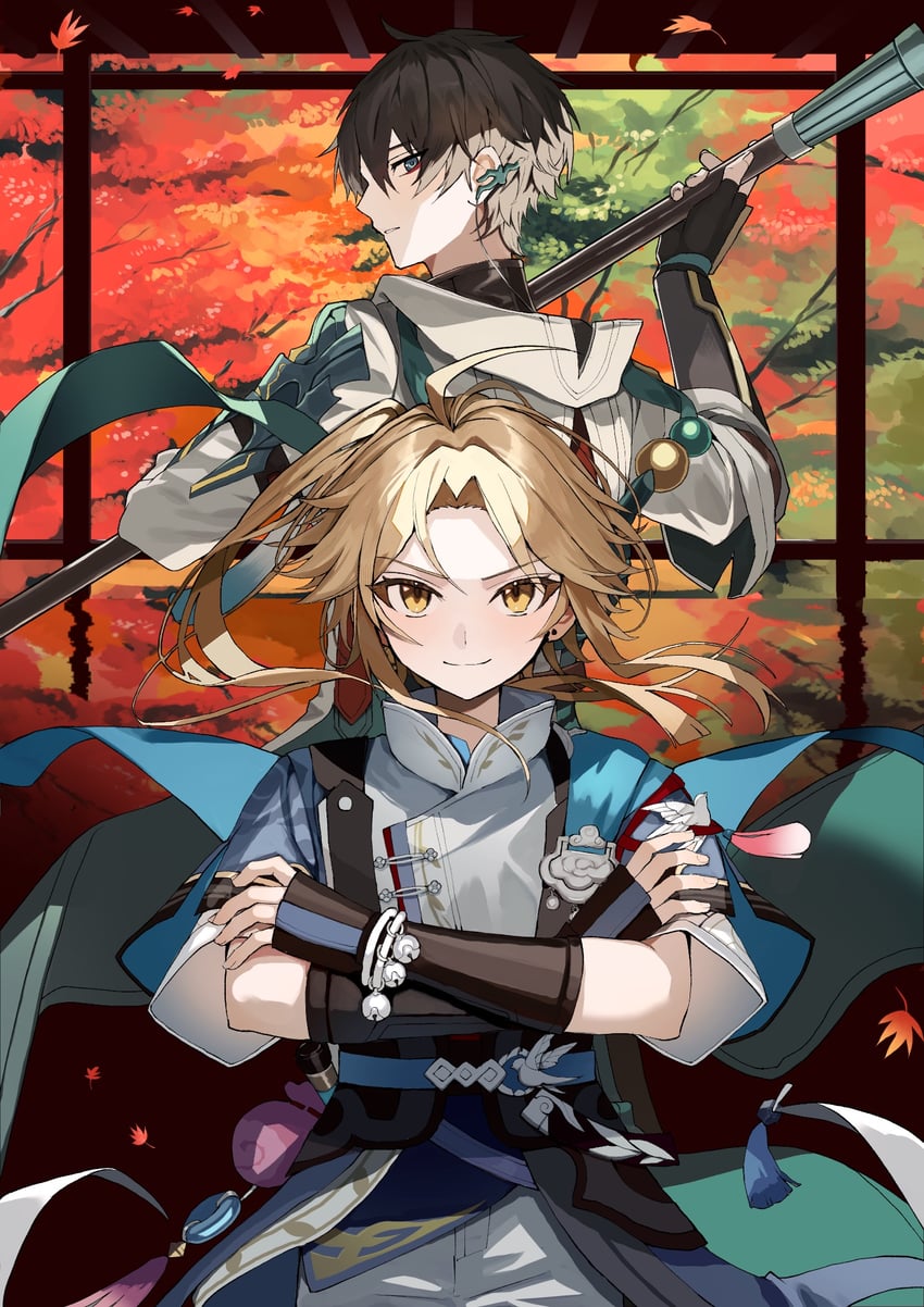 dan heng and yanqing (honkai and 1 more) drawn by sakusya2honda