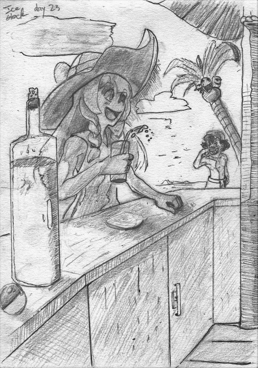 lillie, ash ketchum, and alolan exeggutor (pokemon and 1 more) drawn by iceglock