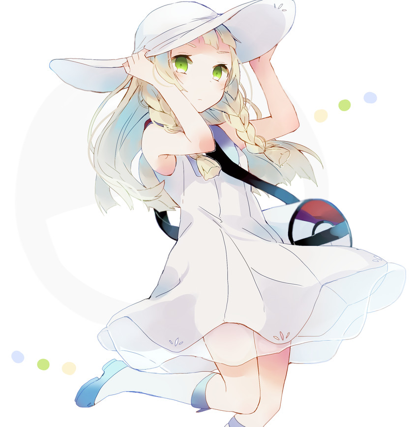 lillie (pokemon and 1 more) drawn by kaneko_aaru