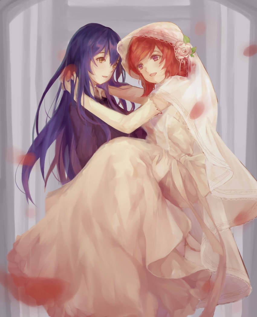 nishikino maki and sonoda umi (love live! and 1 more) drawn by arinbs