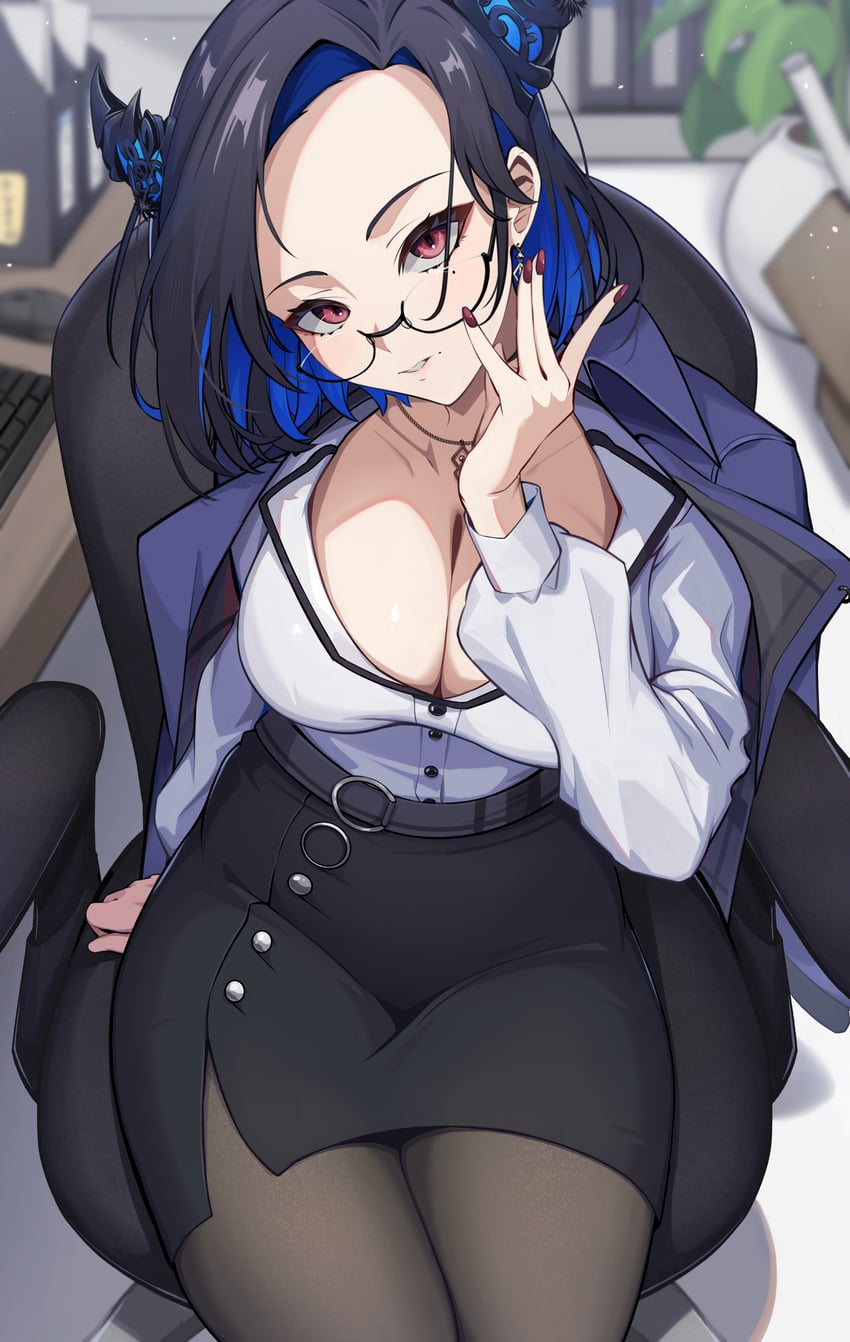 nerissa ravencroft (hololive and 1 more) drawn by h4kuuua_0