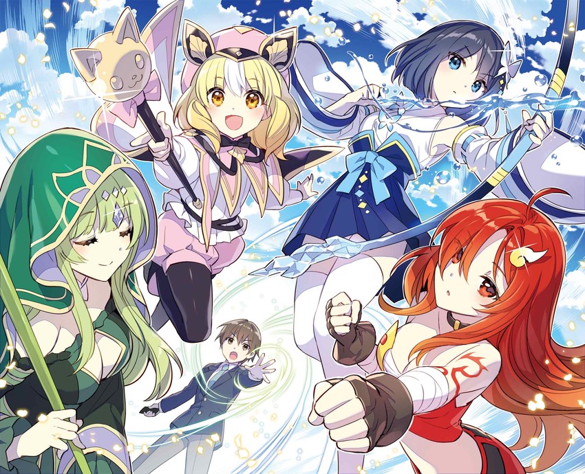 shizuna, peti, mone, and firia (kingdom fantasia) drawn by nardack