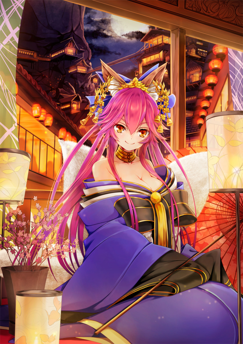 tamamo and tamamo no mae (fate and 2 more) drawn by hopper