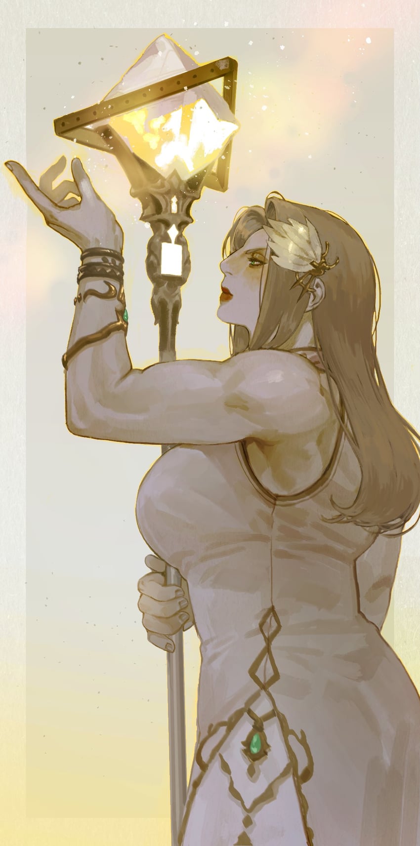 warrior of light (final fantasy and 1 more) drawn by 14llaann