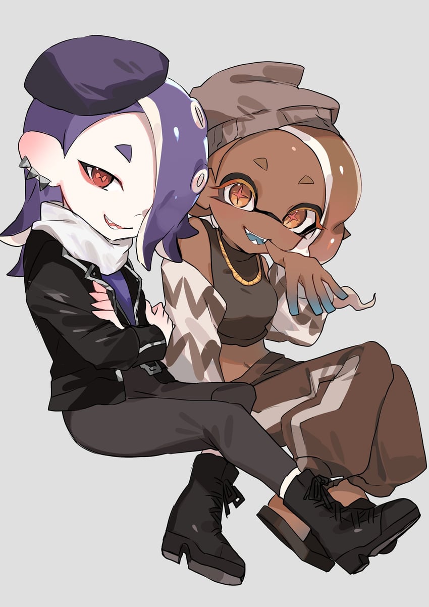 frye and shiver (splatoon and 1 more) drawn by ika_esu