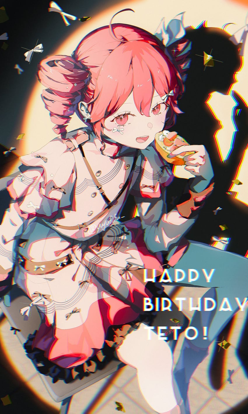 kasane teto (utau and 1 more) drawn by yuyufufu