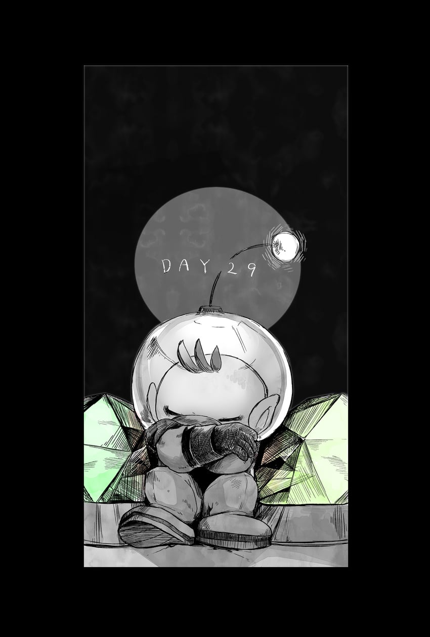 olimar (pikmin and 1 more) drawn by iat-418