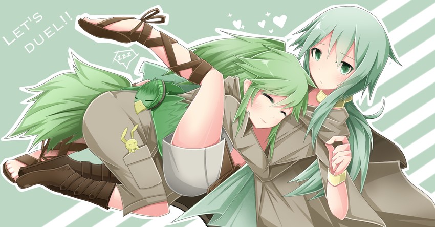 winda, winda priestess of gusto, caam serenity of gusto, and gusto gulldo (yu-gi-oh!) drawn by sakuragi_raia