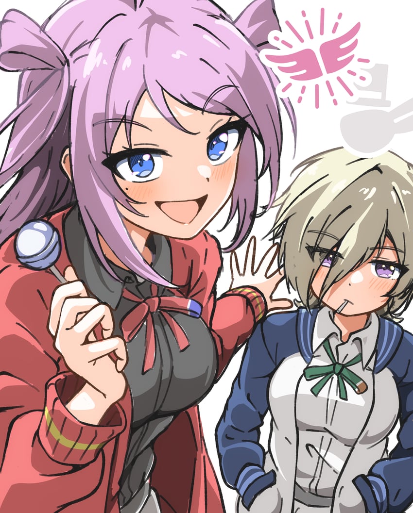 zhong lanzhu and mia taylor (love live! and 1 more) drawn by thio_lovelive