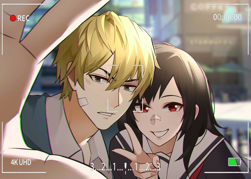 orihara izaya and heiwajima shizuo (durarara!!) drawn by sanjiao