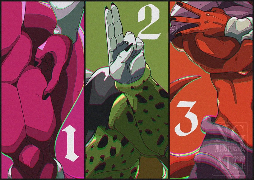 cell, perfect cell, cooler, and janemba (dragon ball and 1 more) drawn by stktik09060906