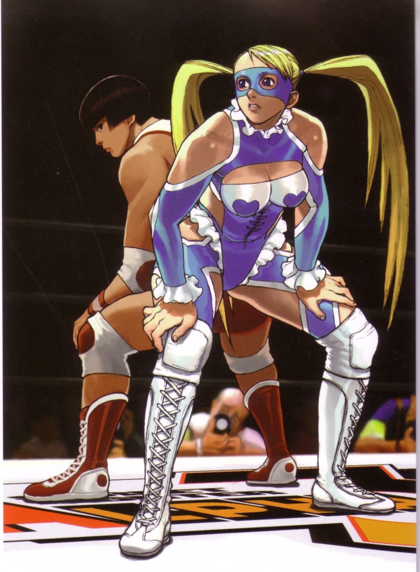 rainbow mika and yamato nadeshiko (street fighter and 1 more) drawn by ikeno_daigo