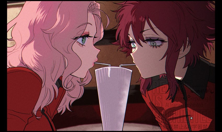 peach and cranberry (girls und panzer and 1 more) drawn by katsuoboshi