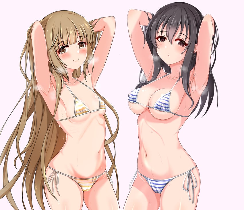 yorita yoshino and fujiwara hajime (idolmaster and 1 more) drawn by raindrop746079
