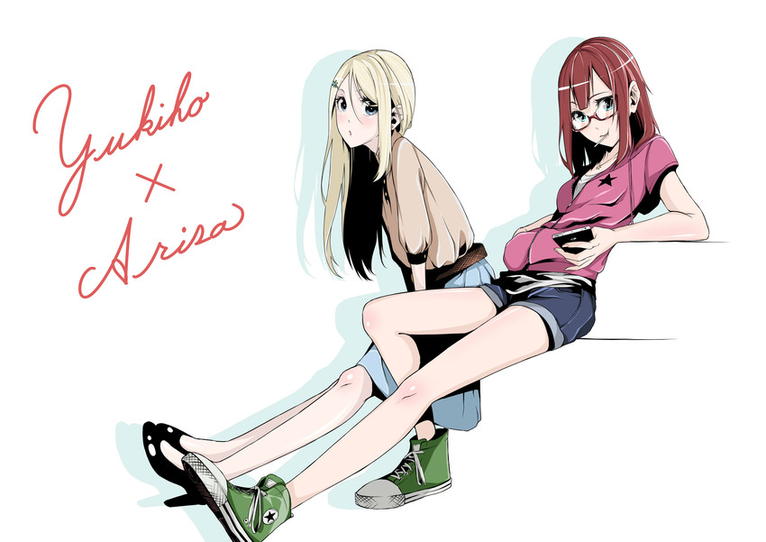 ayase alisa and kosaka yukiho (love live! and 1 more) drawn by vice_(kuronekohadokoheiku)