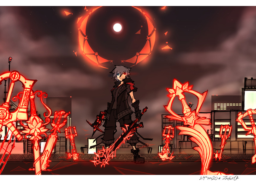 yozora (kingdom hearts and 1 more) drawn by zafa-02