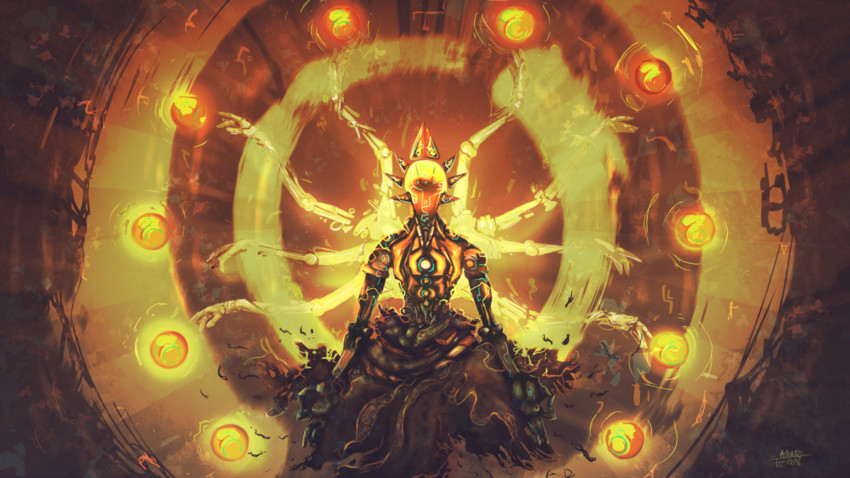 zenyatta (overwatch and 1 more) drawn by anato_finnstark
