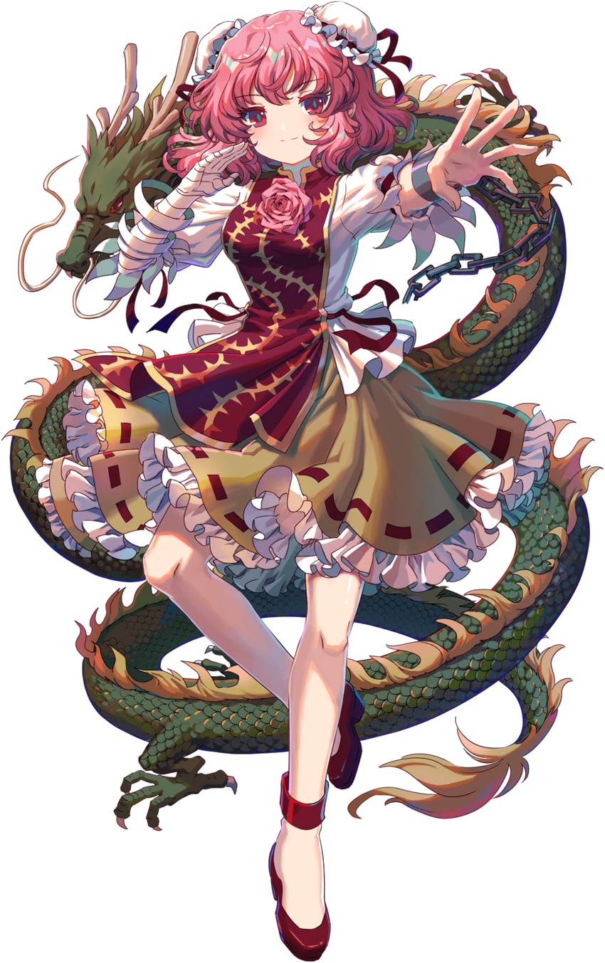 ibaraki kasen and koutei (touhou and 1 more) drawn by kumio
