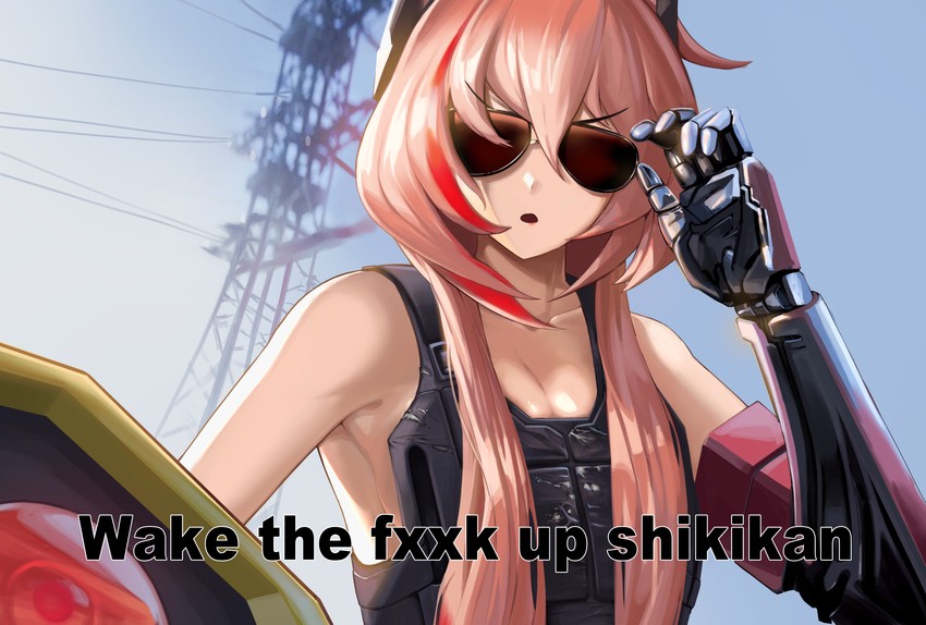 m4 sopmod ii, banana, and johnny silverhand (girls' frontline and 2 more) drawn by milkdd