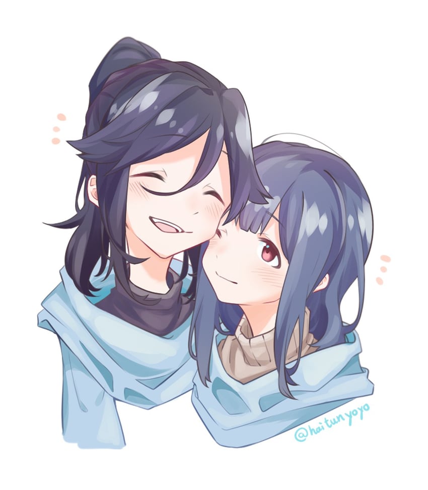 yoroizuka mizore and kasaki nozomi (hibike! euphonium and 1 more) drawn by haitunyoyo