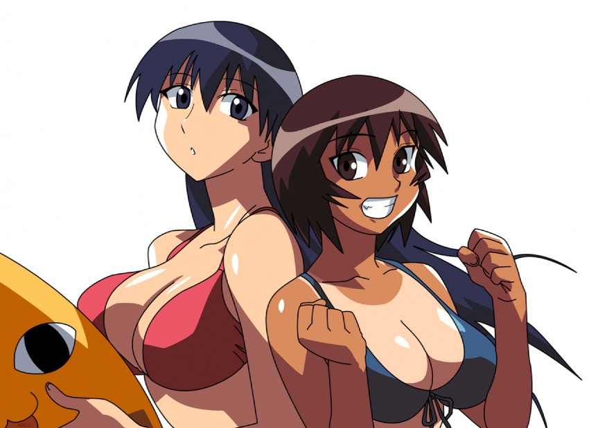 sakaki, kagura, and mihama chiyo's father (azumanga daioh) drawn by cirima and khell_(vectors)