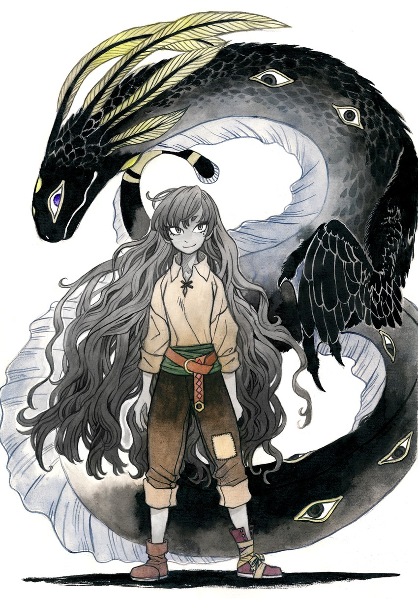 carla and mono (pixiv fantasia and 1 more) drawn by sky-art