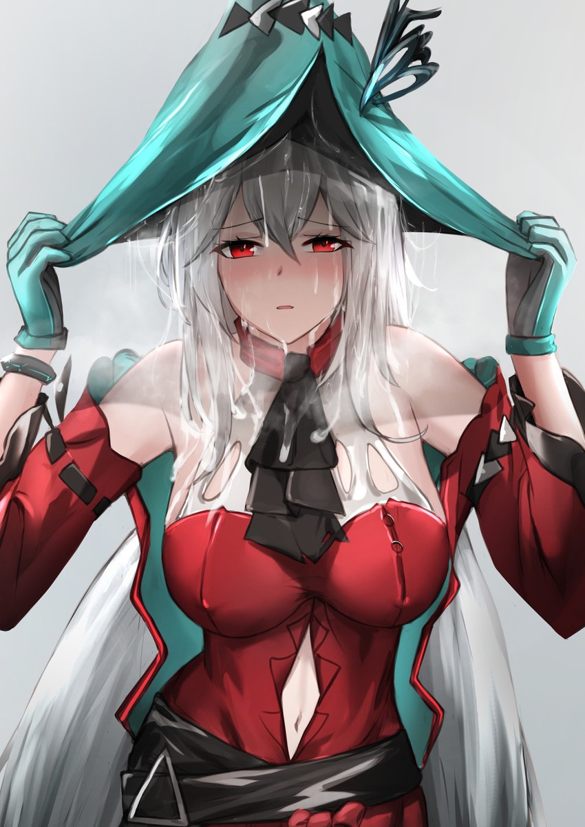 skadi and skadi the corrupting heart (arknights) drawn by krirk