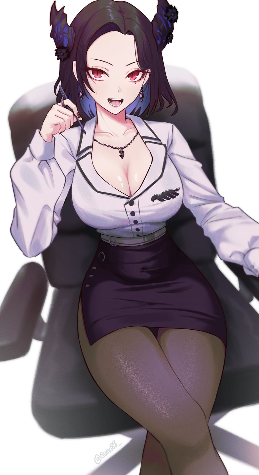 nerissa ravencroft (hololive and 1 more) drawn by sumosumo