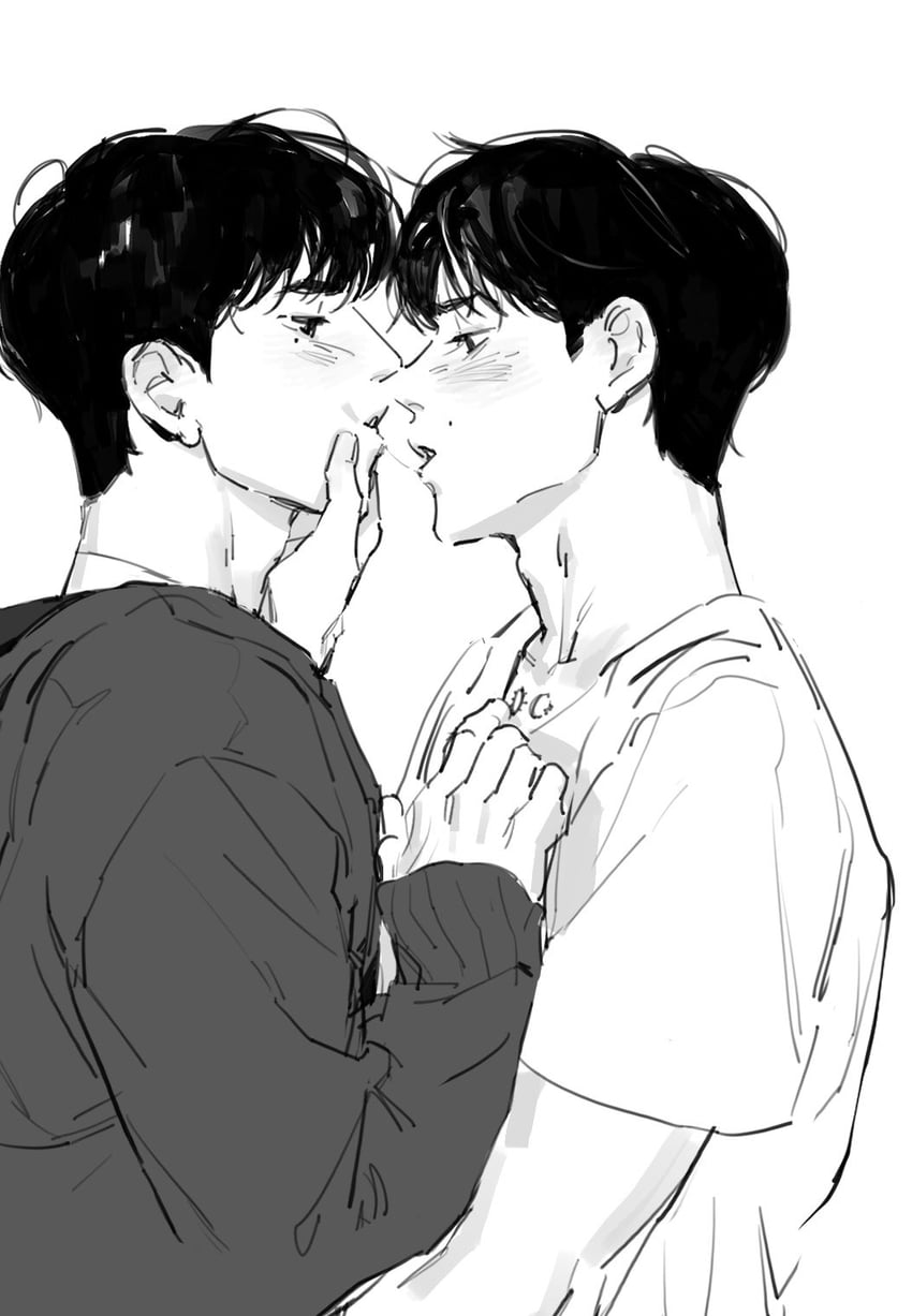 sung han-bin and zhang hao (real life and 1 more) drawn by haotmeal