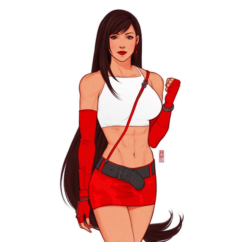 tifa lockhart (final fantasy and 1 more) drawn by jen_bartel
