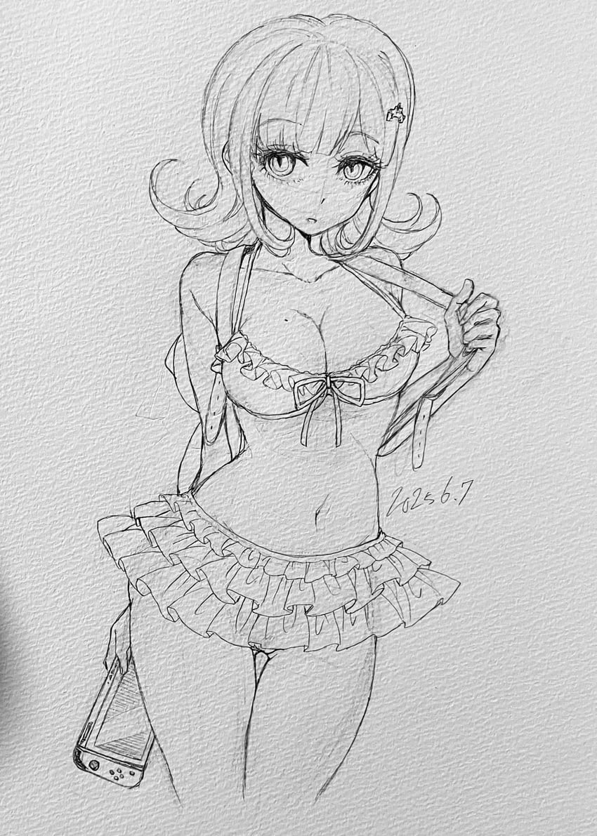 nanami chiaki (danganronpa and 1 more) drawn by murasaki_(deceive138)