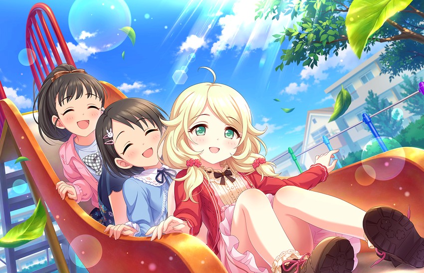 sasaki chie, yusa kozue, and fukuyama mai (idolmaster and 2 more)