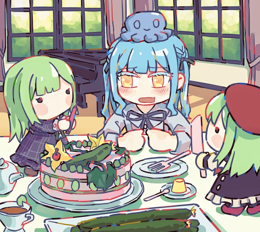 togawa sakiko, wakaba mutsumi, and mortis (bang dream! and 1 more) drawn by ennisgirsu