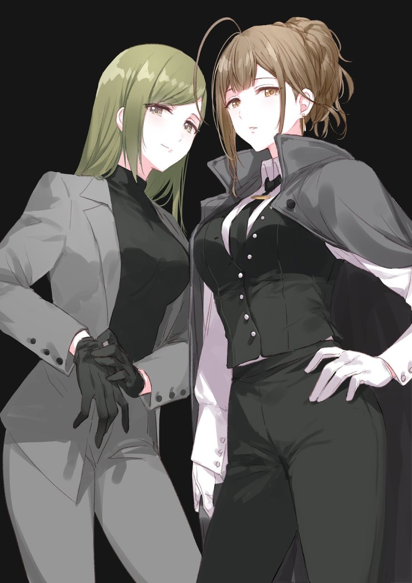 kuwayama chiyuki and nanakusa hazuki (idolmaster and 1 more) drawn by romi_(346_ura)