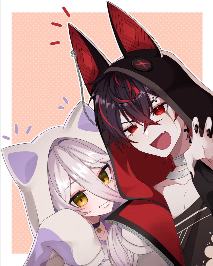henya the genius and kuro kurenai (vshojo) drawn by sunshyne3