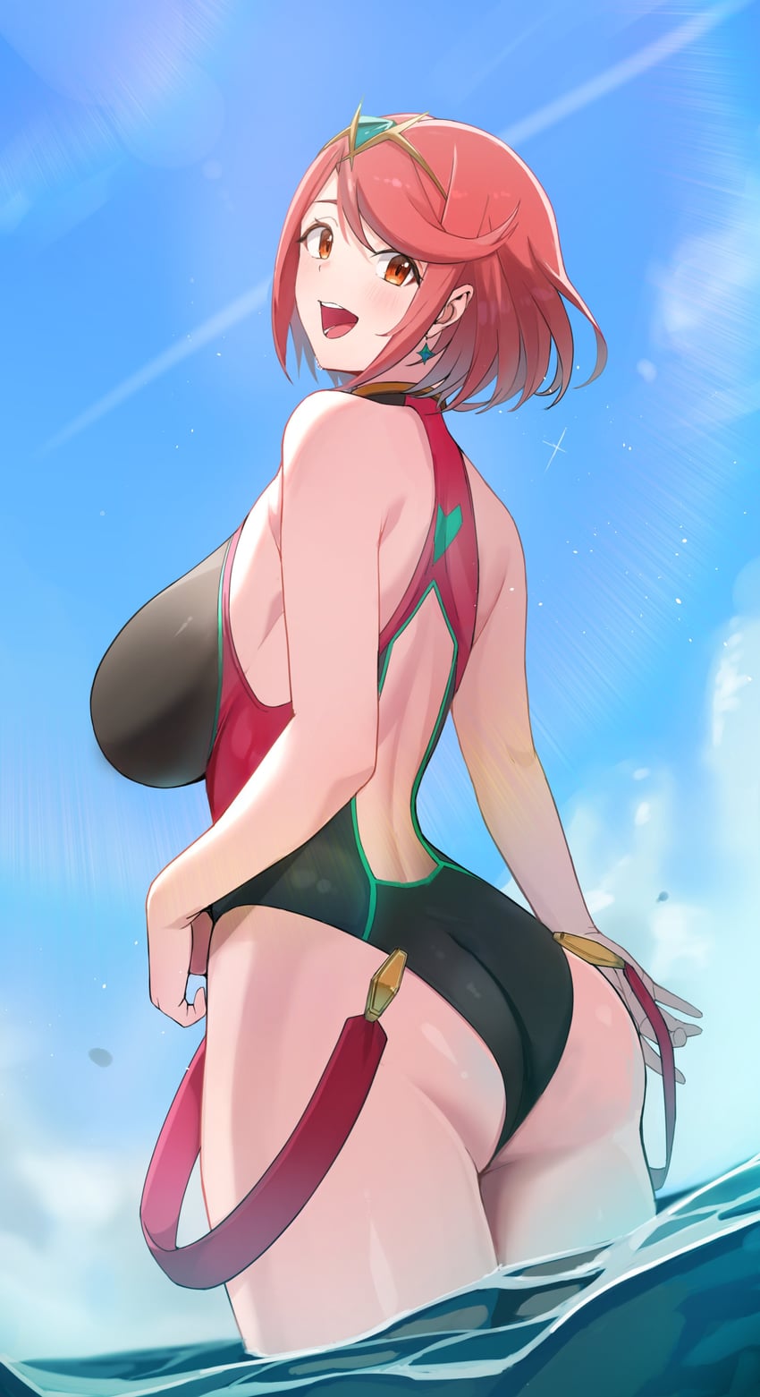 pyra (xenoblade chronicles and 1 more) drawn by oruru63100814