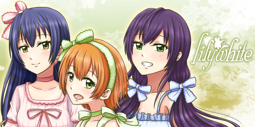 tojo nozomi, sonoda umi, and hoshizora rin (love live! and 1 more) drawn by athyra