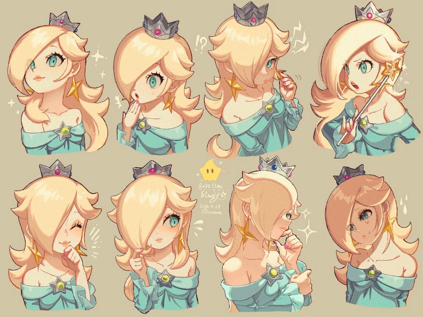 rosalina and luma (mario and 1 more) drawn by nonana_(galaxycat89p13)