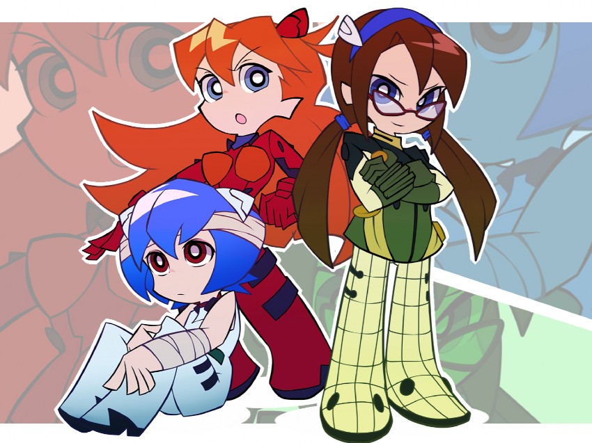 souryuu asuka langley, ayanami rei, and makinami mari illustrious (neon genesis evangelion and 3 more) drawn by pu-chin