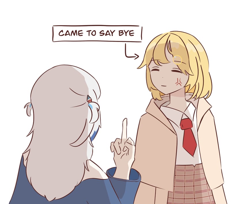 gawr gura and watson amelia (hololive and 1 more) drawn by hiroavrs