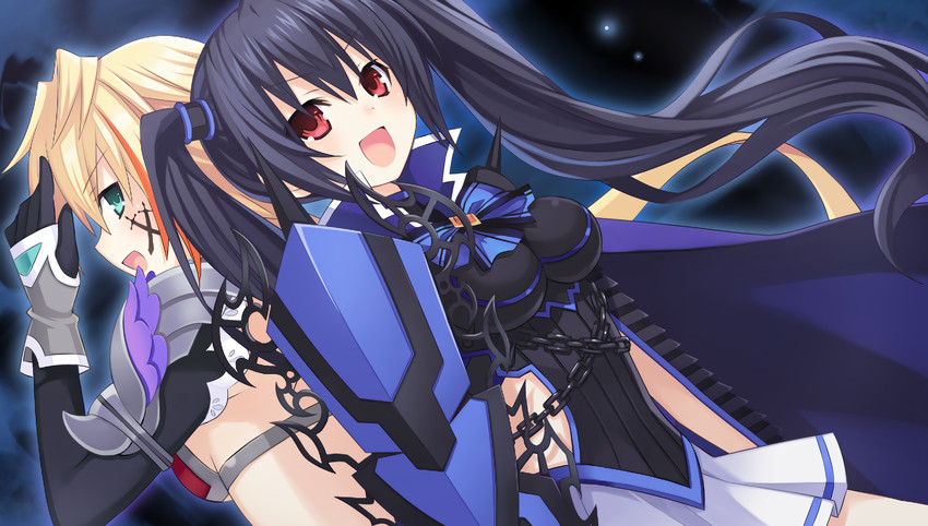 noire and ain aru (neptune and 1 more) drawn by manamitsu