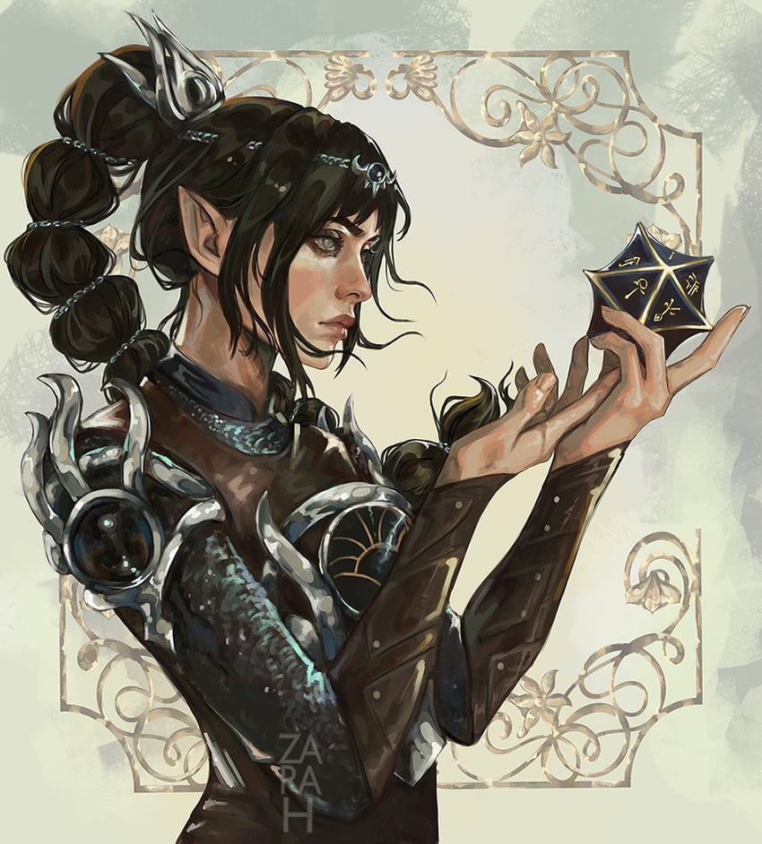 shadowheart (dungeons & dragons and 2 more) drawn by zara_h