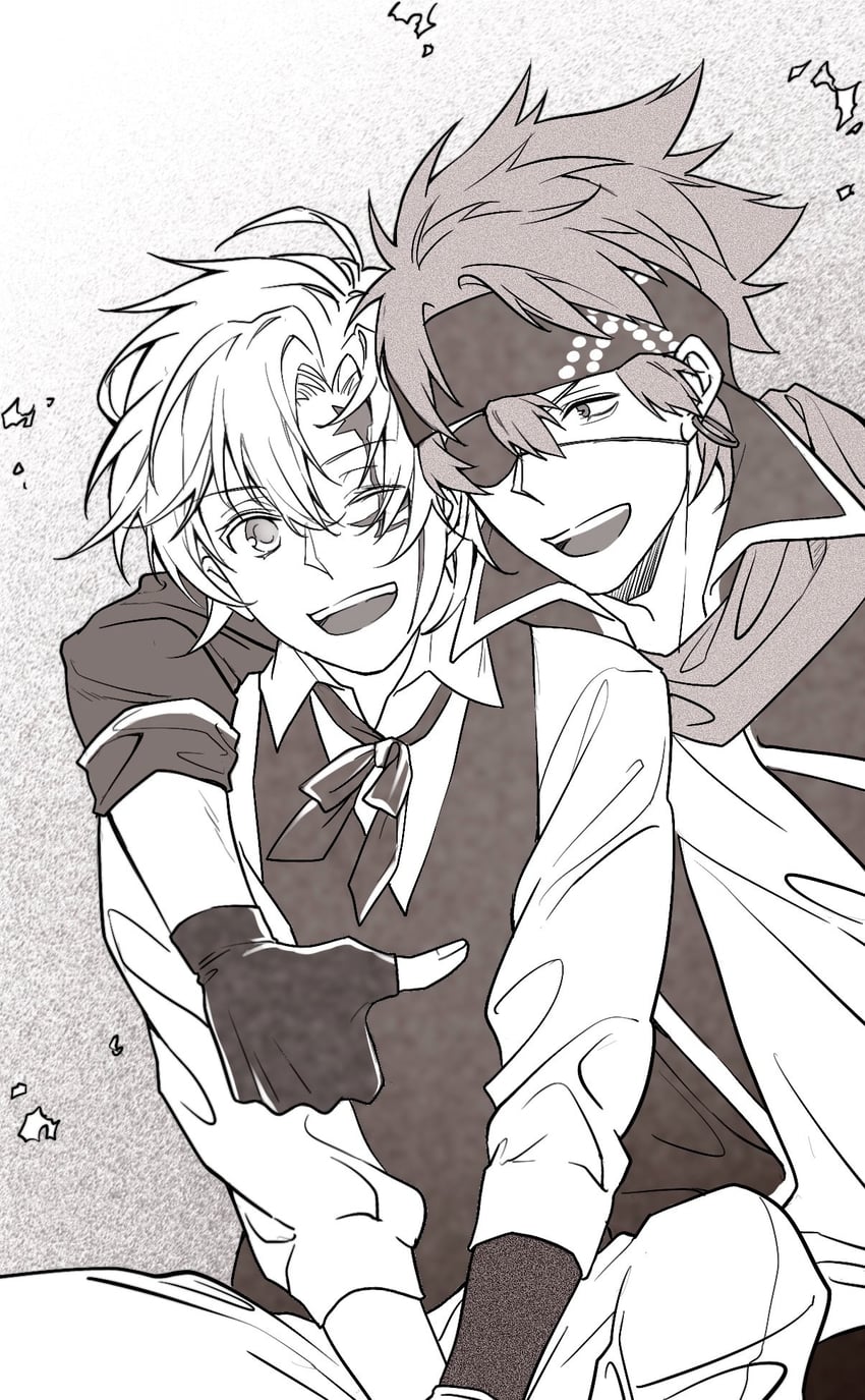 allen walker and lavi (d.gray-man) drawn by rocheng
