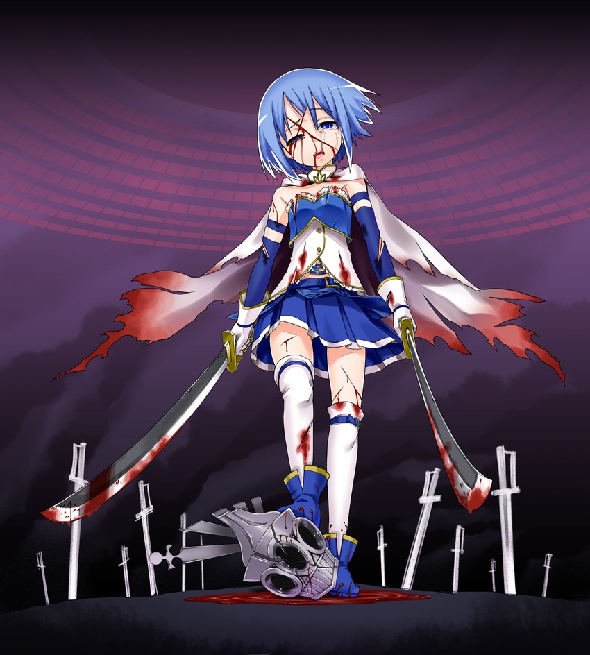 miki sayaka and oktavia von seckendorff (mahou shoujo madoka magica) drawn by gengorou